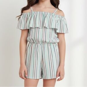 Girl 12/14 years Striped Romper